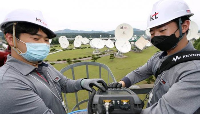 เกาหลีใต้เปิดตัวดาวเทียม KT SAT 5G รับส่งสัญญาณอินเทอร์เน็ต 5G Hybrid Router