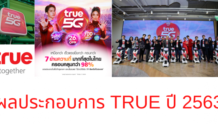 กลุ่มทรู เติบโตต่อเนื่องฝ่าโควิดปี 63 ธุรกิจมือถือและบรอดแบนด์โต ดิจิทัลมาแรง เผยเป็นผู้ให้บริการรายเดียวในอุตสาหกรรมที่รายได้และ EBITDA เพิ่มขึ้น