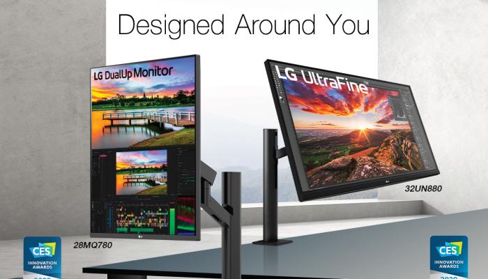 LG ส่งจอมอนิเตอร์นิวคอนเซ็ปต์ 2 รุ่นใหม่ล่าสุด มอบพื้นที่การทำงานอย่างอิสระ ด้วยนวัตกรรมขาตั้งแบบ Ergo