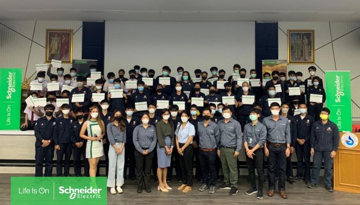 Schneider Electric ปลูกความรู้ให้นักศึกษาอาชีวะ ต่อยอดช่างไฟยุคดิจิทัล