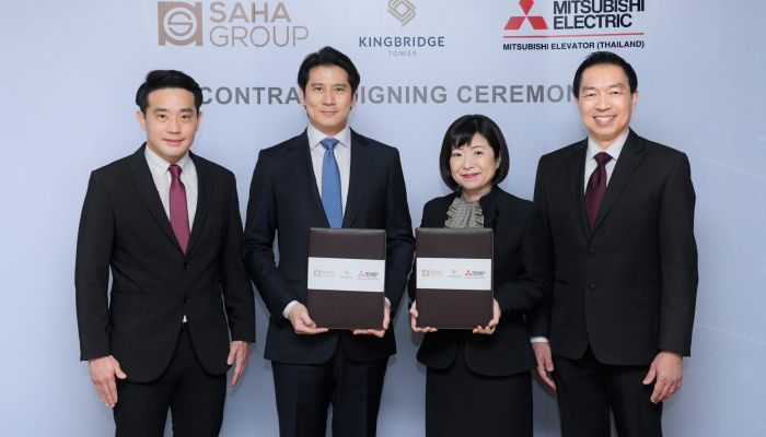 มิตซูบิชิ เอลเลเวเตอร์ (ประเทศไทย) ได้รับความมั่นใจจาก คิงบริดจ์ ทาวเวอร์ ติดตั้งลิฟต์มิตซูบิชิ 22 ตัว และ บันไดเลื่อน 10 ตัว