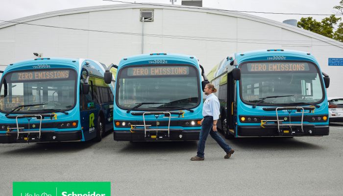 รถบัสพลังงานไฟฟ้า เพื่อขนส่งมวลชนที่ปล่อยมลพิษเป็นศูนย์