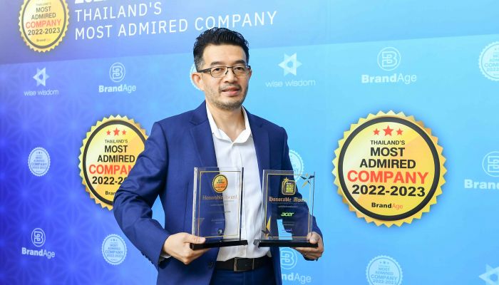 Acer คว้า 2 รางวัล ในงานประกาศรางวัล 2022-2023 Most Admired Company & 2023 Thailand’s Most Admired Brand
