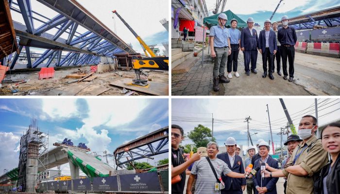 สจล. ลงพื้นที่สำรวจจุดเกิดเหตุโครงสร้างสะพานยกระดับอ่อนนุช-ลาดกระบัง พังถล่ม