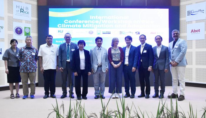 ม.เกษตรฯ ไบโอเทค สวทช. และ วช. ร่วมกับหน่วยงานพันธมิตร จัดประชุมนานาชาติเรื่องโลกร้อนกับการปรับตัวของข้าว