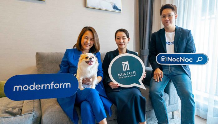 PAW IT UP! เมเจอร์ ดีเวลลอปเม้นท์ ย้ำจุดยืน Pet Family Residences  ผนึกโมเดอร์นฟอร์ม และ NocNoc สร้างสุขเท่าเทียม
