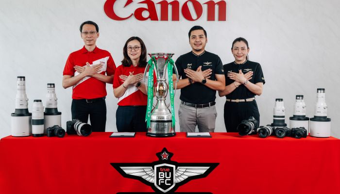 แคนนอน อัดฉีดทีมลูกหนังไทย สนับสนุนสโมสรทรูแบงค็อกยูไนเต็ด ในการแข่งขันไทยลีกตลอดฤดูกาล 2024/25