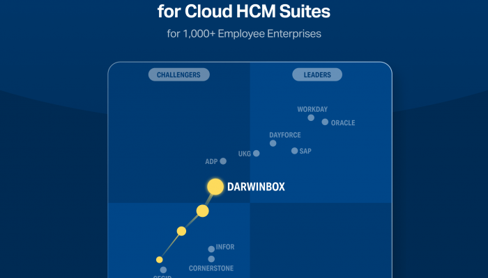 ดาร์วินบอกซ์ เติบโตขึ้นสู่ระดับ Challenger บน Gartner’s Magic Quadrant ในกลุ่มแพลตฟอร์มการบริหารจัดการทรัพยากรบุคคล (HCM) บนระบบคลาวด์