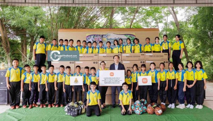 เสียวหมี่ ประเทศไทย มอบเครื่องปรับอากาศ Mijia Air Conditioner Pro Eco EGAT ประหยัดไฟเบอร์ 5 ระดับ 3 ดาว 12000BTU Inverter พร้อมทุนการศึกษาและอุปกรณ์การเรียน 