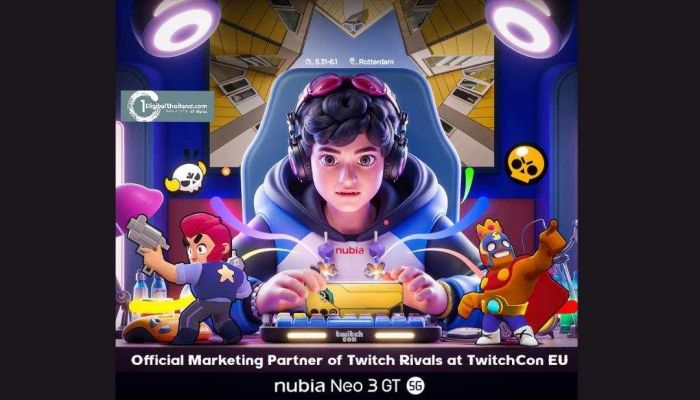nubia จับมือ Twitch Rivals ในงาน TwitchCon Europe 2025 เพื่อจุดประกายความเร้าใจของเกมเมอร์ด้วยแนวคิด 'Born to Win'