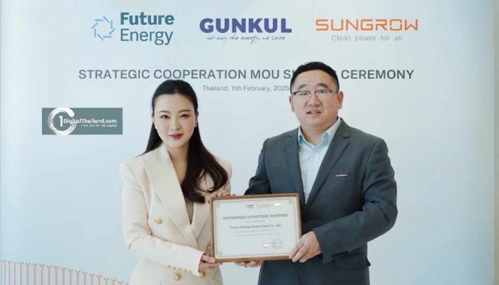 GUNKUL เร่งเครื่องบุกตลาดแบตเตอรี่และอินเวอร์เตอร์โซลูชั่น 100 เมกะวัตต์ หลังได้รับแต่งตั้งเป็นผู้จัดจำหน่าย SUNGROW อย่างเป็นทางการ