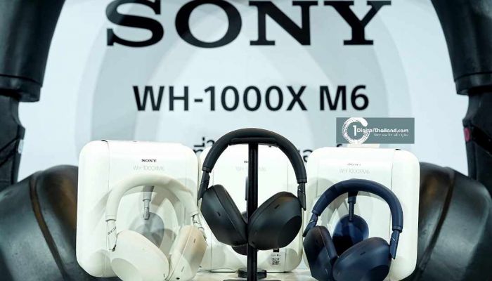 โซนี่ไทย เปิดตัวหูฟังไร้สายแบบครอบหูรุ่นใหม่ล่าสุด WH-1000XM6 แคมเปญ 'ฟังที่ใช่ ไม่มีนอยส์' ยกระดับการตัดเสียงรบกวนด้วย AI 