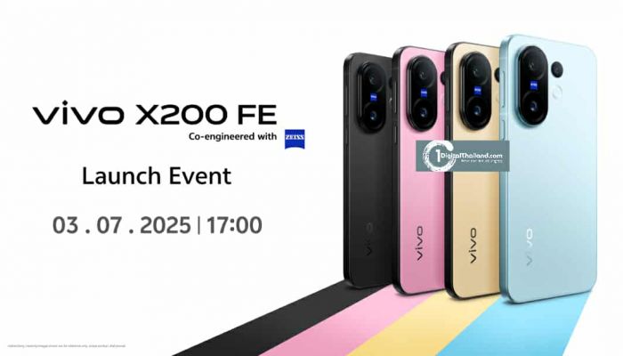vivo กลับมาส่งสมาร์ตโฟนรุ่นใหม่ล่าสุด X200 FE พร้อม 'จับกระชับชัดทุกช็อต' 3 ก.ค.นี้!
