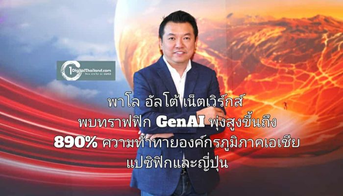 พาโล อัลโต้ เน็ตเวิร์กส์ พบทราฟฟิก GenAI พุ่งสูงขึ้นถึง 890% ความท้าทายองค์กรภูมิภาคเอเชียแปซิฟิกและญี่ปุ่น