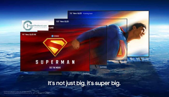 ซัมซุงทีวี ผนึกกำลัง Warner Bros. และ DC Studios เอาใจแฟนซูเปอร์แมน ส่งตรงประสบการณ์รับชมแบบ 'Super Big'
