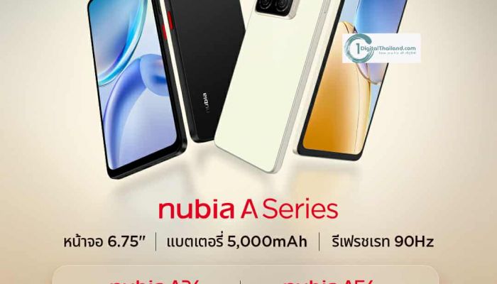 nubia ประกาศเปิดตัวสมาร์ทโฟนรุ่นใหม่ A36 และ A56 ต้อนรับการเปลี่ยนแปลงสู่ nubia A Series อย่างเต็มตัว