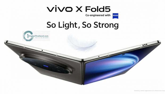 vivo X Fold5 จอพับเรือธงจาก vivo บุกไทยอย่างเป็นทางการในงานเสวนา Blue Talk เคาะราคาวางจำหน่าย 59,999 บาท