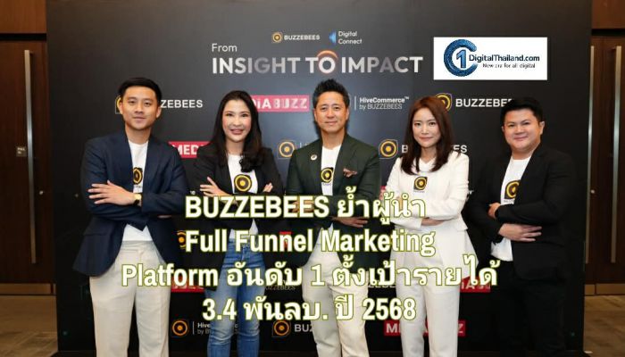BUZZEBEES ย้ำผู้นำ Full Funnel Marketing Platform อันดับ 1 ตั้งเป้ารายได้ 3.4 พันล้านบาท ปี 2568 ในเอเชียตะวันออกเฉียงใต้