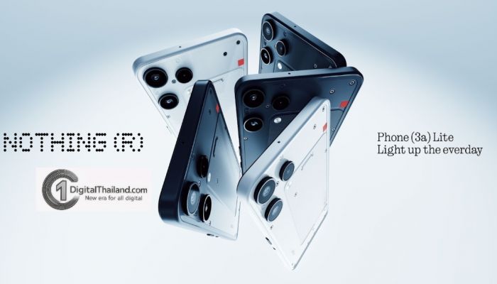 Nothing เปิดตัว Phone (3a) Lite สมาร์ตโฟนดีไซน์เป็นเอกลักษณ์ พร้อมนวัตกรรมเพื่อทุกคน เริ่มต้นเพียง 7,999 บาท