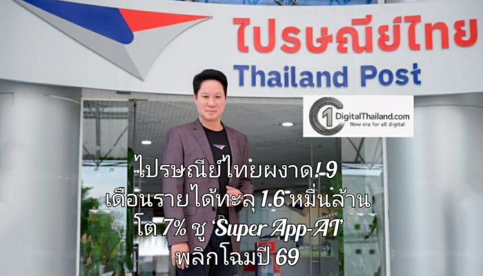 ไปรษณีย์ไทยผงาด! 9 เดือนรายได้ทะลุ 1.6 หมื่นล้าน โต 7% พลิกโฉมปี 69 พร้อมสร้าง Tech Engine ชดเชยตลาดสหรัฐฯ ชะลอตัว