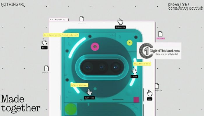 Nothing เปิดตัว Phone (3a) Community Edition สมาร์ตโฟนที่ออกแบบโดยคอมมูนิตี้ผู้ใช้งานจริง  