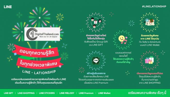 LINE ชวนคนไทยฉลองช่วงเวลาพิเศษกับ 'LINE-LATIONSHIP' แคมเปญที่ทำให้ทุกโมเมนต์เป็นความสัมพันธ์ที่มีความหมาย เปลี่ยนทุกการแชท ทุกสติกเกอร์ ทุกของขวัญให้พิเศษกว่าเดิม