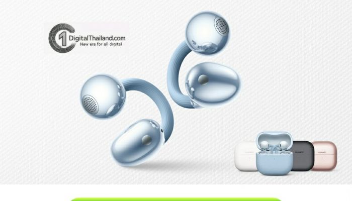 HUAWEI FreeClip 2 ลองแล้วจะรู้ว่า 'ใส่สบายจริง' เป็นยังไง..หูฟัง Open-Ear ดีไซน์แฟชัน ใส่เบา สบาย ไม่อุดหู