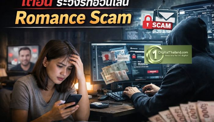 เตือน ระวังรักออนไลน์ Romance Scam ล้วงข้อมูลส่วนบุคคล สูญเกือบ 2 พันล้าน