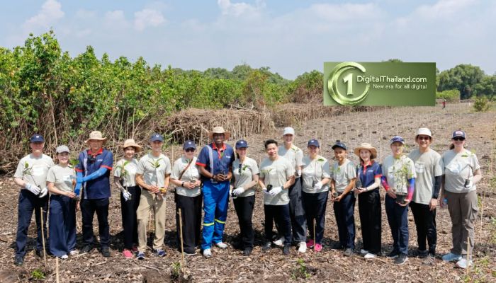 เชฟรอน ผนึกกำลัง SPRC และเครือข่ายจิตอาสา ร่วมฟื้นฟูระบบนิเวศป่าชายเลนระยอง