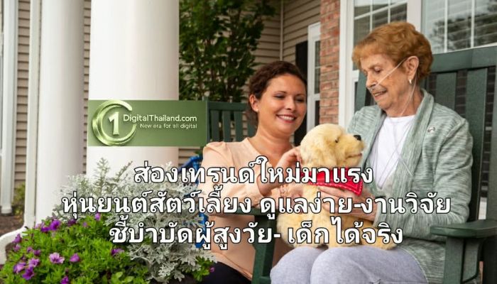ส่องเทรนด์ใหม่มาแรง หุ่นยนต์สัตว์เลี้ยง ดูแลง่าย-งานวิจัยชี้บำบัดผู้สูงวัย-เด็กได้จริง