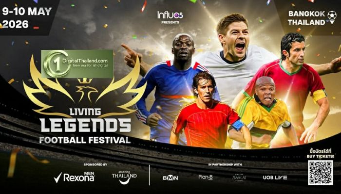 Influos และ สตีฟ แม็คมานามาน เตรียมปั้นปรากฏการณ์ 'Living Legends Football Festival 2026' เทศกาล Sportainment ครั้งยิ่งใหญ่ที่สุดในเอเชียตะวันออกเฉียงใต้