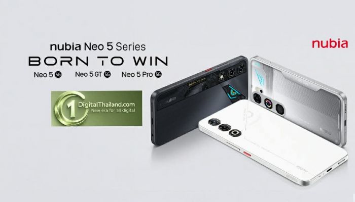 nubia Neo 5 Series บุกไทย! ถ่ายทอด DNA สายเลือดผู้ชนะจาก REDMAGIC อัดแน่นพัดลม-Trigger ระดับโปร พร้อมสยบทุกสนาม