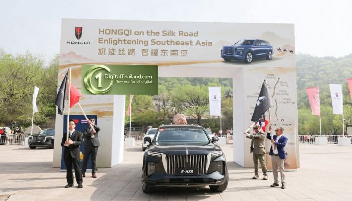 เริ่มแล้ว! 'One Belt One Road' ระยะทาง 6,000 กม. HONGQI E-HS9 ทะยานจากแดนมังกร สู่สยามประเทศ