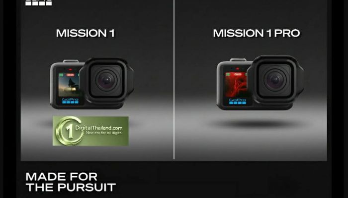 อาร์ทีบีฯ เปิดตัว GoPro MISSION 1 Series พลิกโฉมวงการด้วยเซนเซอร์ขนาด 1 นิ้ว ชิป AI GP3 และวิดีโอ 8K Open Gate ก้าวใหม่ของ Cinematic Camera