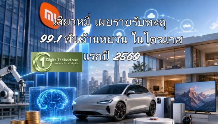 เสียวหมี่ เผยรายรับทะลุ 99.1 พันล้านหยวนในไตรมาสแรกของปี 2569 ขณะที่ AI เร่งพลิกโฉมระบบนิเวศ 'Human x Car x Home'