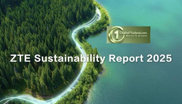 ZTE  เผยรายงาน 'Sustainability Report 2025' มุ่งขับเคลื่อนองค์กรด้วย AI  ควบคู่การพัฒนาสู่อนาคตอย่างยั่งยืน