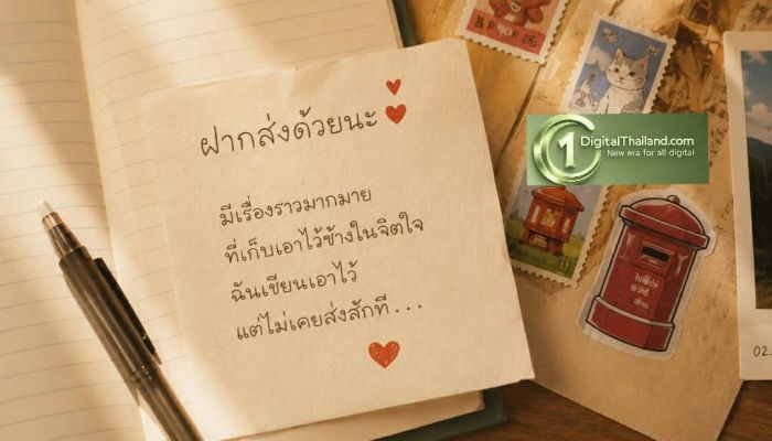 เมื่อคำว่ารักเบาเกินไปในโลกดิจิทัล ชวนเติม 'น้ำหนักของความรัก' สไตล์อะนาล็อกในเพลง 'ฝากส่งด้วยนะ' ซิงเกิลสุดอบอุ่นจาก 'บอย โกสิยพงษ์ และเจ้านาย'