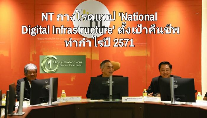 NT กางโรดแมป 'National Digital Infrastructure' ปฏิรูปองค์กรลดขาดทุน-บริหารสินทรัพย์ ตั้งเป้าคืนชีพทำกำไรปี 2571