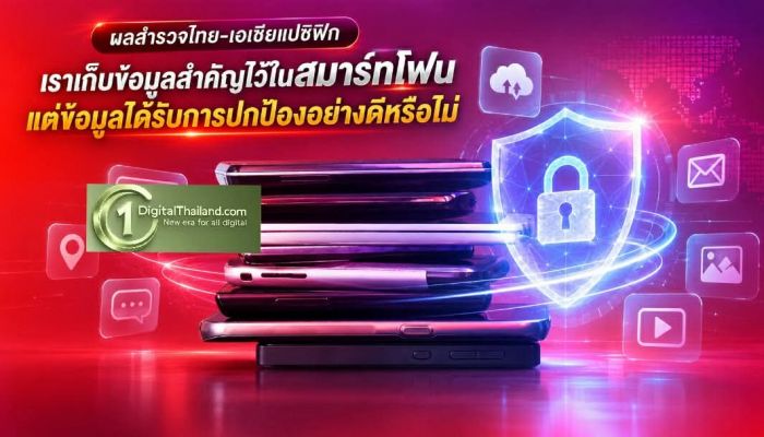 ผลสำรวจไทย-เอเชียแปซิฟิก เราเก็บข้อมูลสำคัญไว้ในสมาร์ทโฟน แต่ข้อมูลได้รับการปกป้องอย่างดีหรือไม่