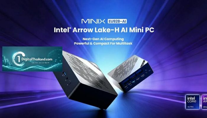 MINIX เปิดตัว EU928-AI AI Mini PC รุ่นเรือธง ขับเคลื่อนด้วย Intel® Core™ Ultra 9 (Arrow Lake-H)