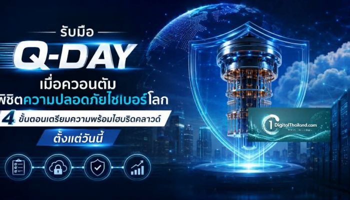รับมือ Q-day: หมุดหมายที่ควอนตัมพิชิตความปลอดภัยไซเบอร์โลก 4 ขั้นตอนเตรียมความพร้อมไฮบริดคลาวด์