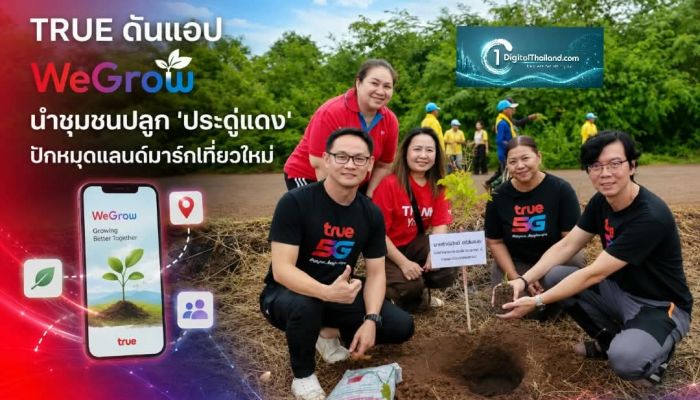 TRUE ดันแอป WeGrow นำชุมชนปลูก 'ประดู่แดง' ปักหมุดแลนด์มาร์กเที่ยวใหม่