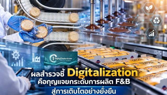ผลสำรวจชี้ Digitalization คือกุญแจยกระดับการผลิต F&B สู่การเติบโตอย่างยั่งยืน