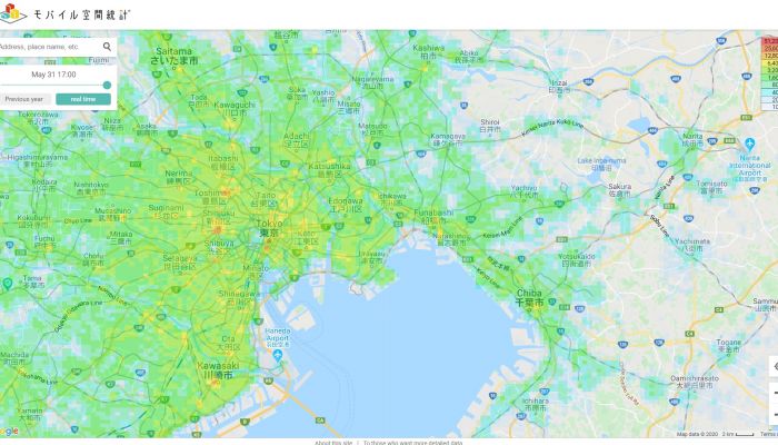 Docomo เปิดเผยข้อมูลผู้ใช้ 4G และ 5G แสดงการกระจายตัวของลูกค้าในญี่ปุ่นช่วง COVID-19  แบบเรียลไทม์