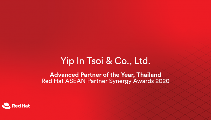 ยิบอินซอย คว้ารางวัลพาร์ทเนอร์ยอดเยี่ยมที่สุดในไทยจาก Red Hat