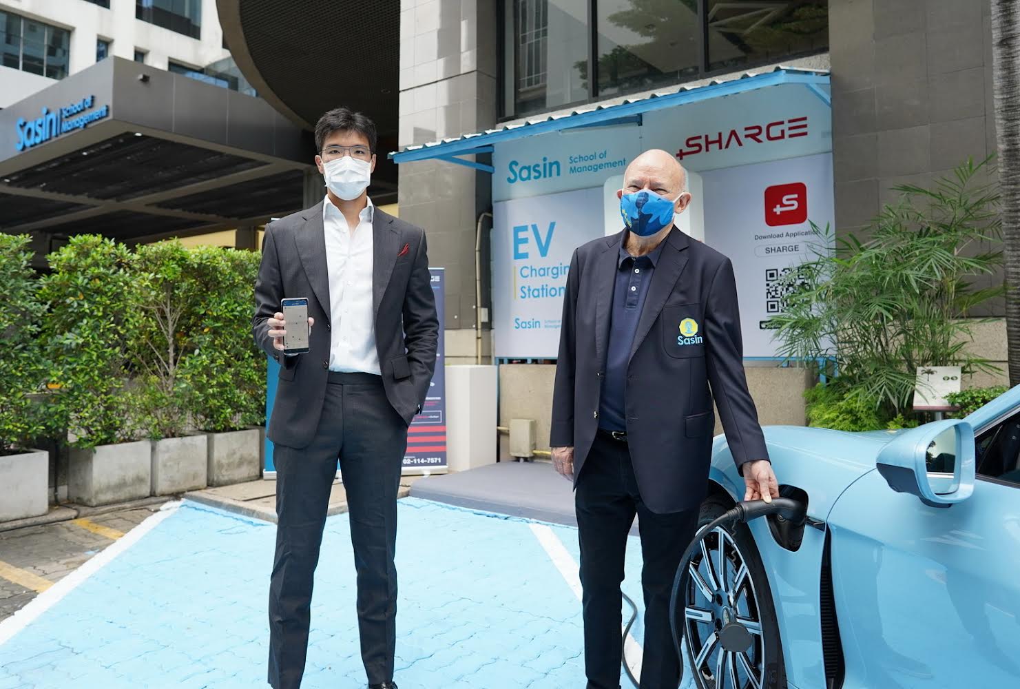 ศศินทร์ ร่วมมือ SHARGE เปิดสถานีชาร์จที่ศศินทร์ รับ Trend การใช้รถยนต์ EV