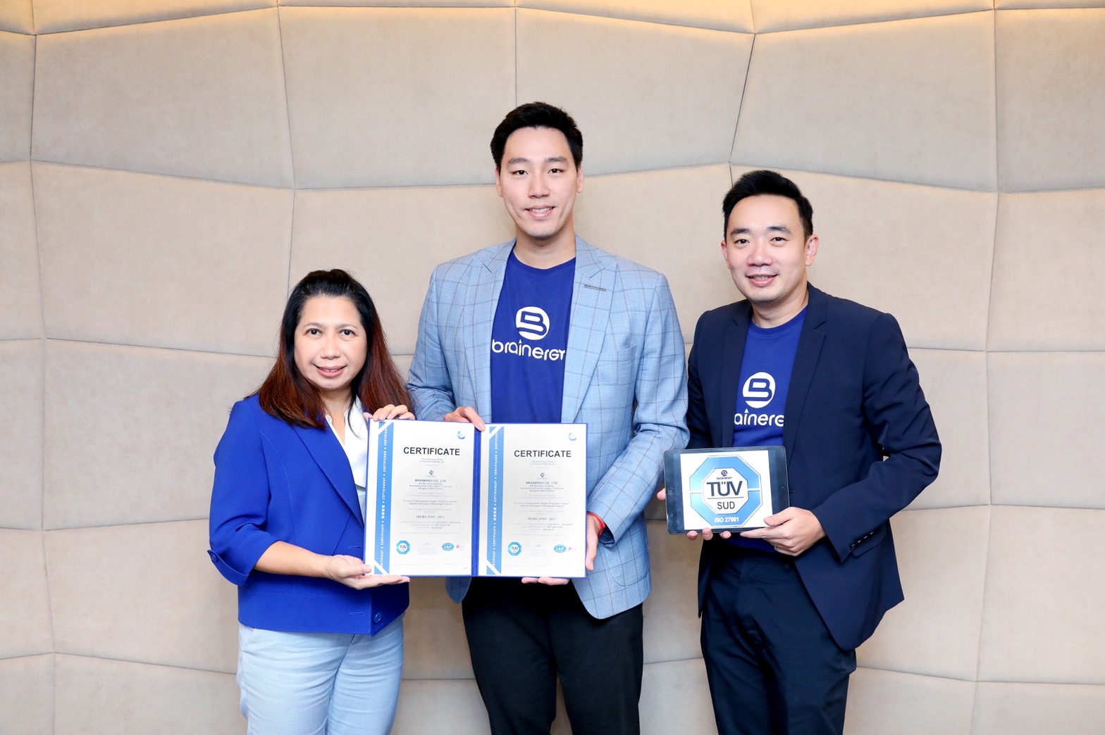 บ.เบรนเนอร์จี้ จำกัด ผ่านการรับรองมาตรฐาน ISO/IEC 27001:2013 มุ่งสู่องค์กรด้านนวัตกรรมการออกแบบประสบการณ์ด้านดิจิทัล