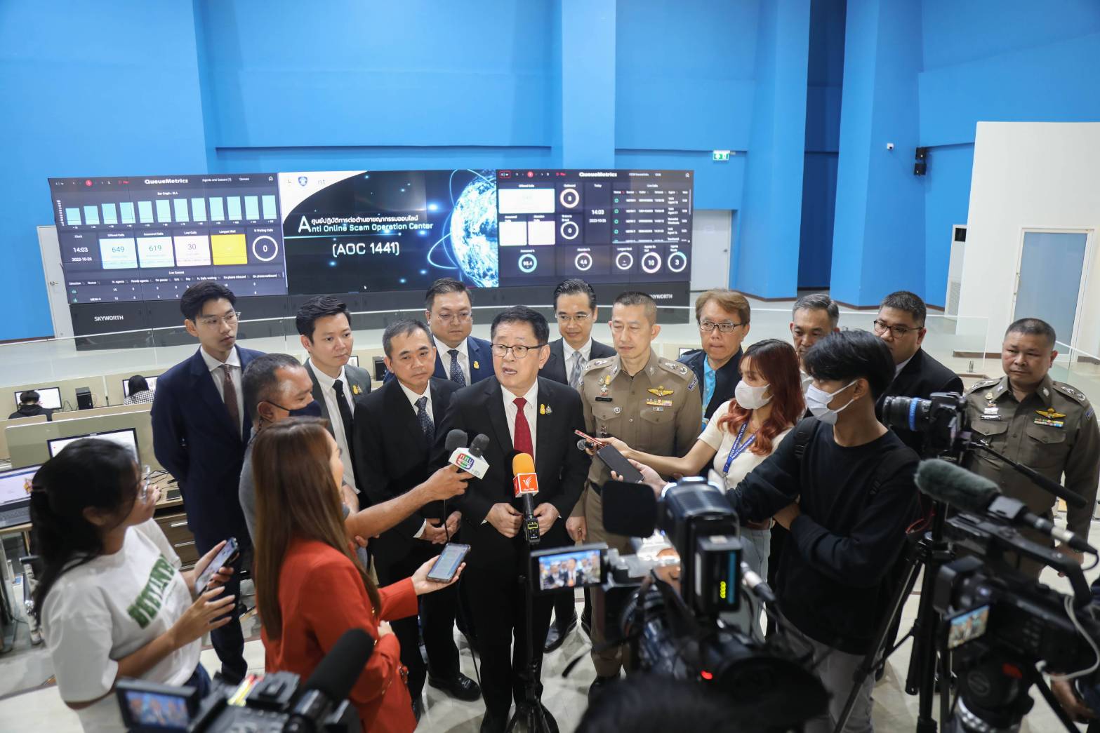 ดีอี พร้อมเปิดตัวศูนย์ AOC 1441 แก้ปัญหาหลอกลวงออนไลน์ One Stop Service 