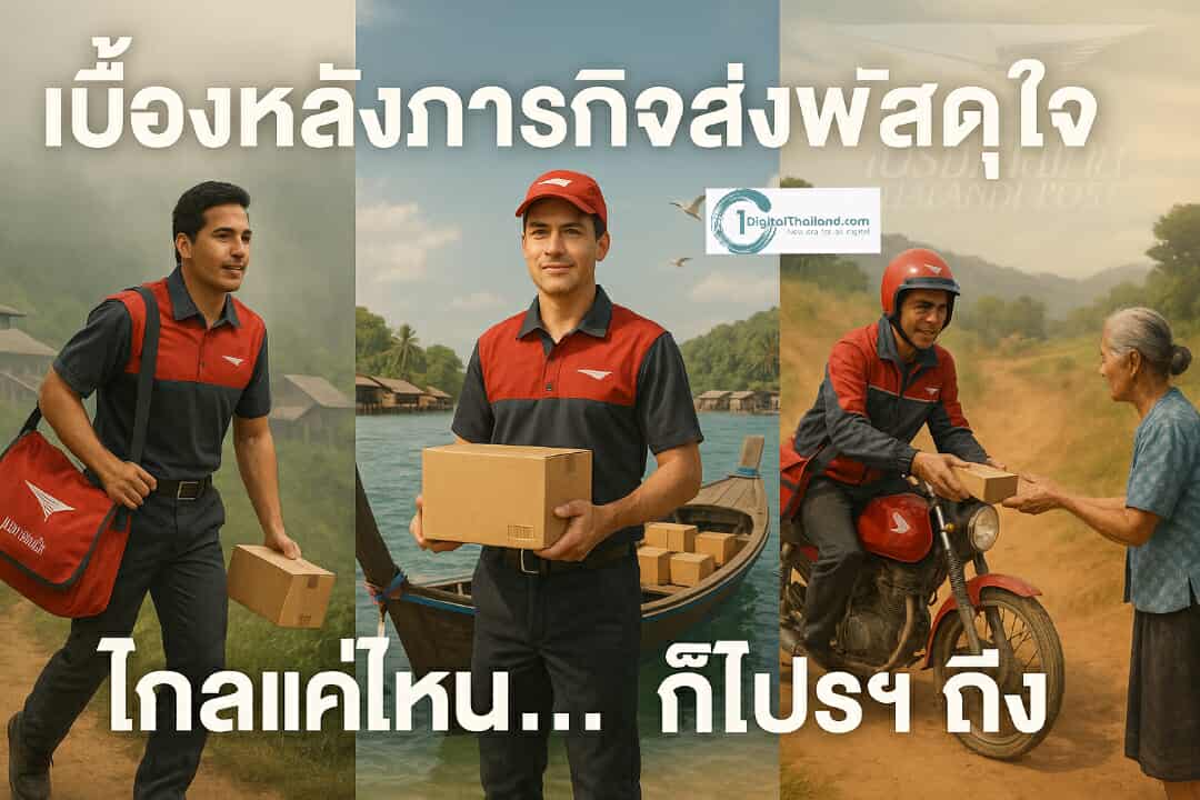 'เบื้องหลังภารกิจส่งพัสดุใจ' ส่องชีวิต 3 พี่ไปรฯ ตัวจริง เส้นทางส่งของ บนดอย – ข้ามเกาะ – พื้นที่สุดหิน ไกลแค่ไหน…ก็ไปรฯ ถึง
