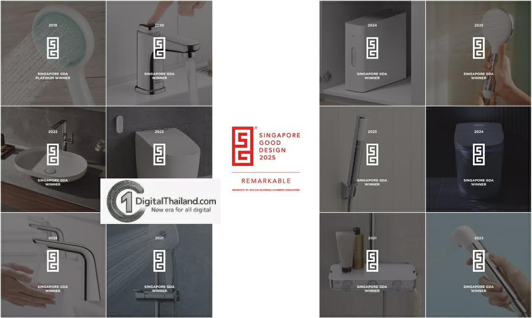 LIXIL คว้ารางวัล 'ReMarkable' จากสิงคโปร์ รางวัลแห่งความเป็นเลิศด้านการออกแบบที่โดดเด่นอย่างต่อเนื่องสำหรับ American Standard, GROHE และ INAX ทั่วภูมิภาค